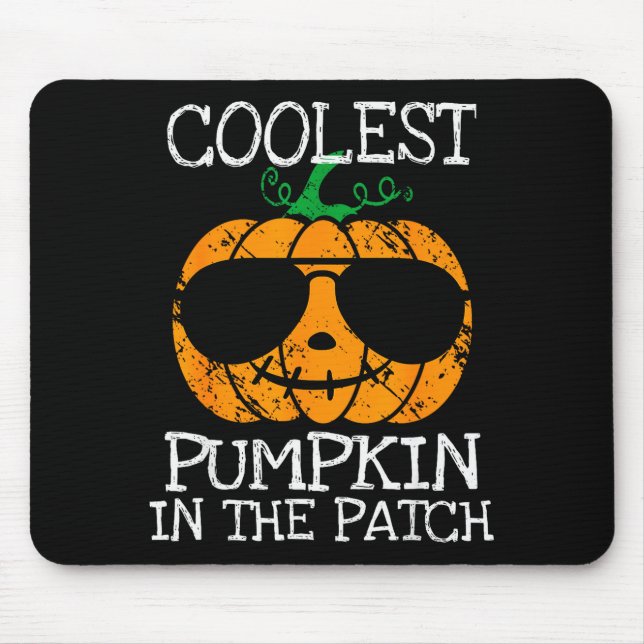Kids Coolest Pumpkin In The Patch Halloween Boys G Mousepad (Vorne)
