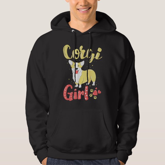 Kids Corgi Hoodie (Vorderseite)