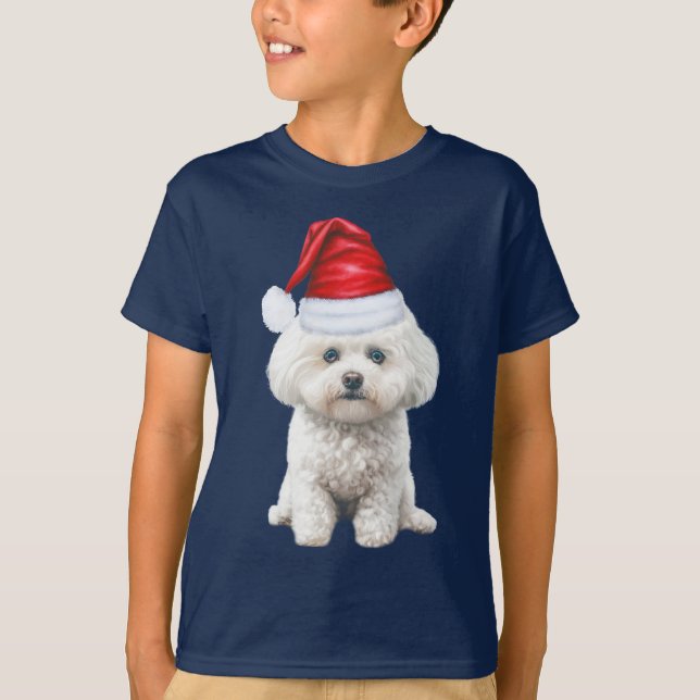 Kids Coton de Tulear Dog Lover Funny Christmas T-Shirt (Vorderseite)