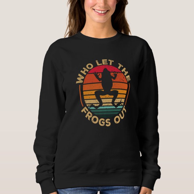 Kids Crazy Frog   Who Let The Frogs Out Sweatshirt (Vorderseite)