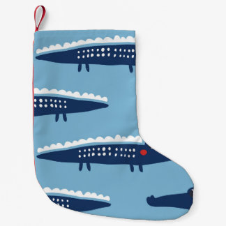 Kids Crocodile Muster: Sommerspielerie. Kleiner Weihnachtsstrumpf