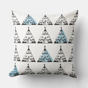 Kids Cushions - Blue Teepee Kissen