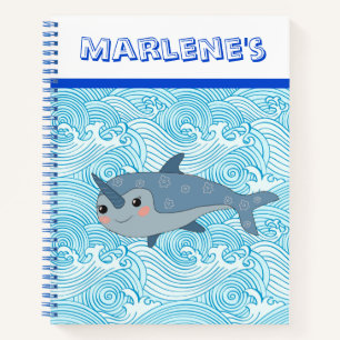 Kids Custom Narwhal Sketch Notizbuch