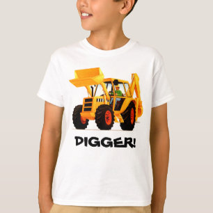 Kid's Custom Yellow Digger T-Shirt