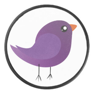 Kids cute birdy eishockey puck
