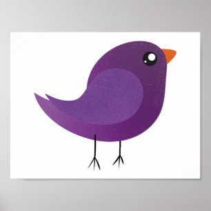 Kids cute birdy  poster