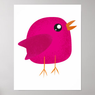 Kids cute birdy   poster