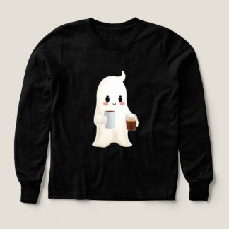 Kids Cute Kaffee Geist Grafik Langarm