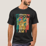 Kids Dabbing Cat 9 Years Old Happy 9th Birthday Bo T-Shirt<br><div class="desc">Kids Dabbing Cat 9 Years Old Happy 9th Birthday Boom I am 9.</div>