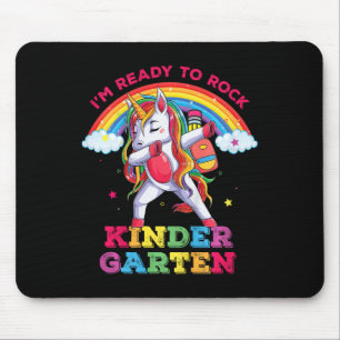Kids Dabbing Einhorn Ich bin bereit, Kindergarten Mousepad