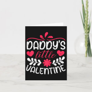 Kids Daddys Little Valentine Day Heart Liebe Kinde Karte