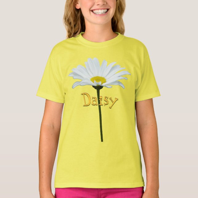 Kid's Daisy T - Shirt personalisieren Daisy Blume  (Vorderseite)