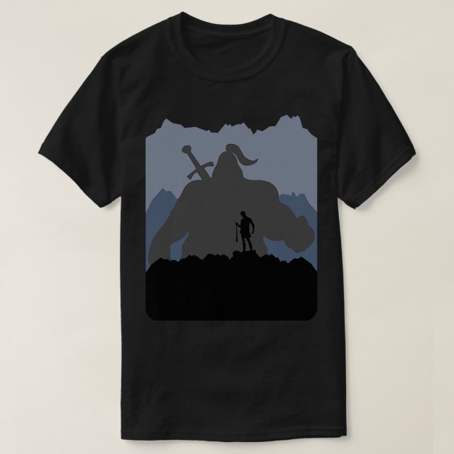 Kids David und Goliath Bible Storyof David versusu T-Shirt (Design vorne)