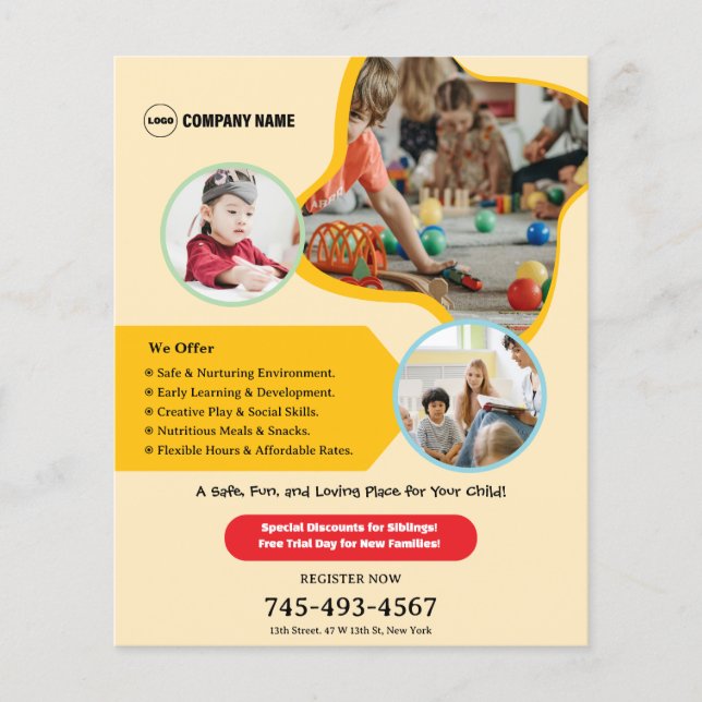 Kids Daycare Custom Flyer (Vorne)