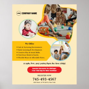 Kids Daycare Custom Poster