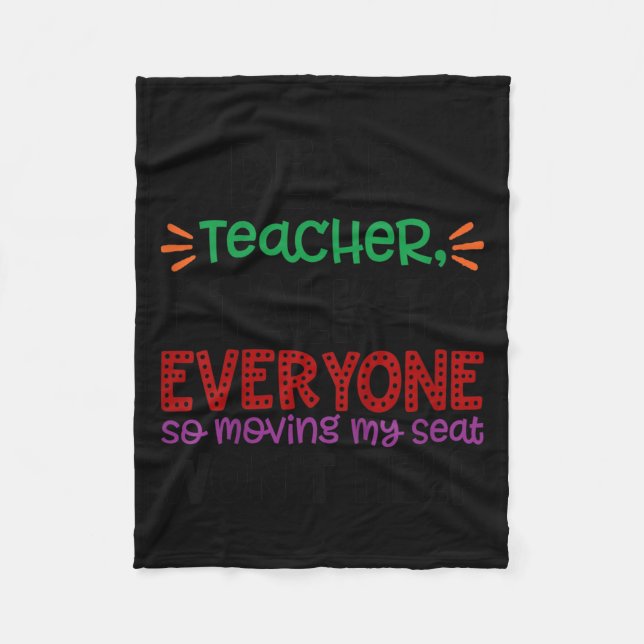 Kids Dear Teacher I Talk To Everyone  Fleecedecke (Vorderseite)