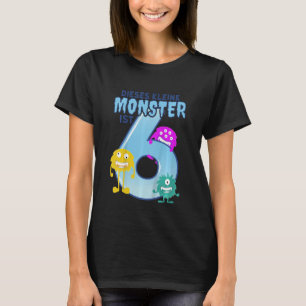 Kids Dieses kleine Monster ist 6 Ich bin 6 Kind T-Shirt