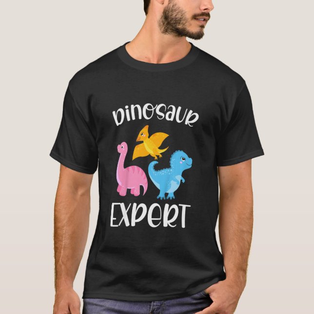 Kids Dino Niedlich Dinosaur Girl Dinosaurier Exper T-Shirt (Vorderseite)