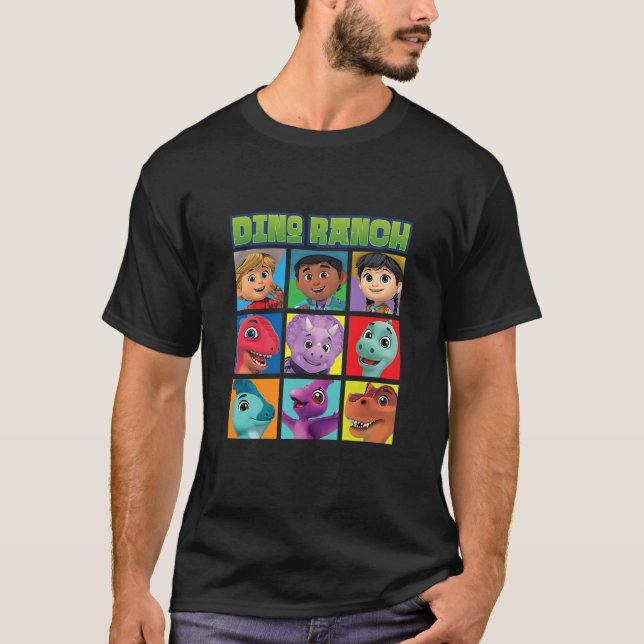 Kids Dino Ranch Pre Westoric Ranchers Jon Miguel M T-Shirt (Vorderseite)