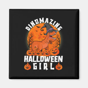 Kids Dinomazing Halloween Mädchen Dinosaurier Sage Magnet
