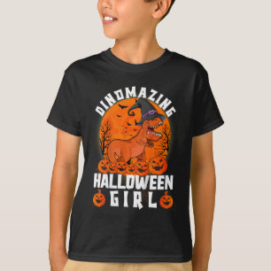 Kids Dinomazing Halloween Mädchen Dinosaurier Sage T-Shirt