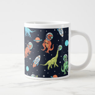 Kids Dinosaur Astronaut Pattern Jumbo-Tasse