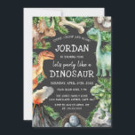 Kids Dinosaur Birthday Einladung<br><div class="desc">Mehr Spaß Thema Geburtstag Einladungen Themen im Kleinen Bayleigh Store!</div>