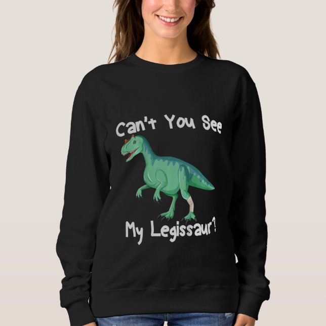 Kids Dinosaur Broken Leg Get Well Soon For Boys Le Sweatshirt (Vorderseite)