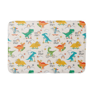 Kids Dinosaur Reisemuster Badematte