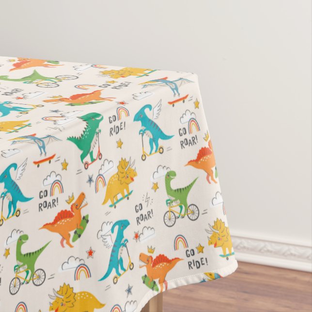 Kids Dinosaur Reisemuster Tischdecke (Beispiel)