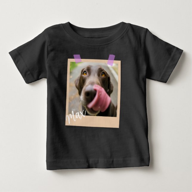 Kids Dog Name Shirt – Max (Editable) (Vorderseite)