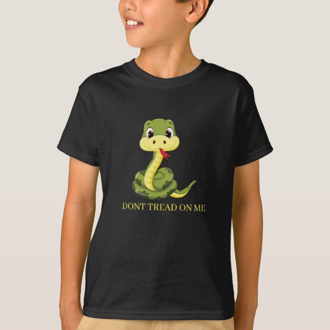 Kid's DONT TREAD ON ME Gadsden Snake T-Shirt (Vorderseite)