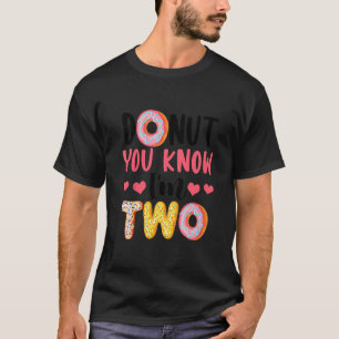 Kids Donut Sie wissen, ich bin zwei zweite Geburts T-Shirt