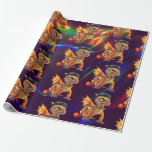 Kids Dragon Birthday Geschenkpapier<br><div class="desc">Niedlicher Kindergeburtstag</div>