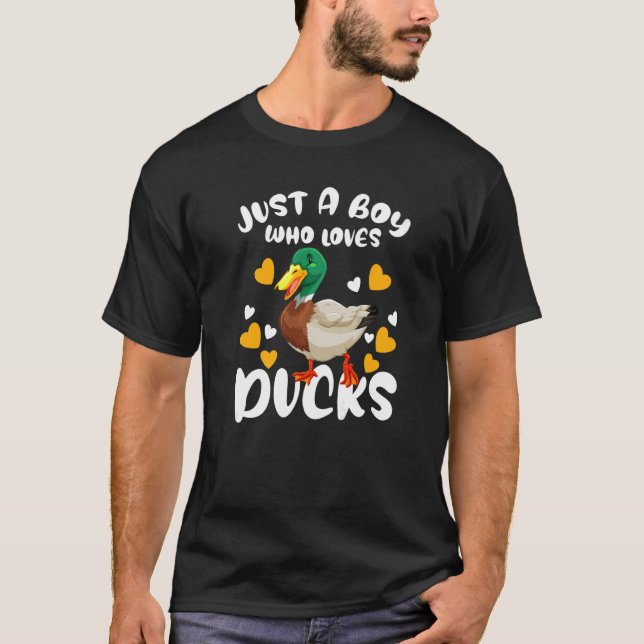 Kids duck nur ein Junge, der Enten Liebe Duck T-Shirt (Vorderseite)