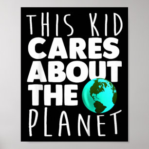 Kids Earth Day Environmental Climate Change Graphe Poster