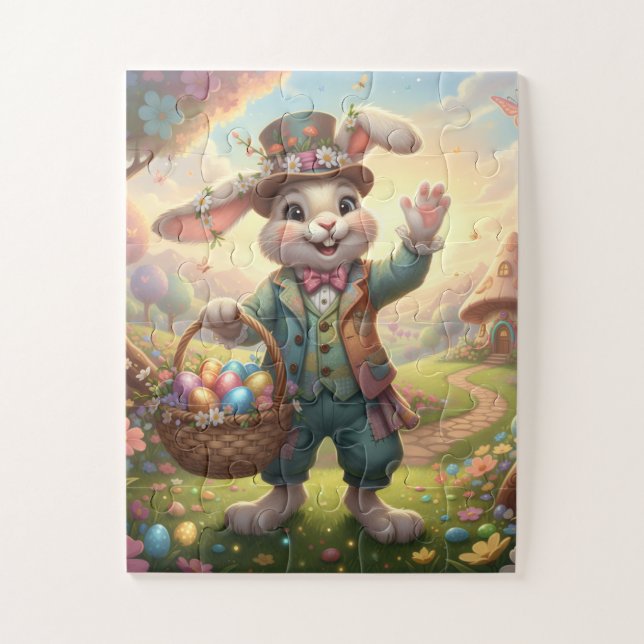 Kids Easter Bunny puzzle - 30 oversized pieces (Vertikal)