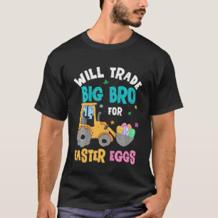 Kids Easter wird großen Bruder gegen Bagger tausch T-Shirt