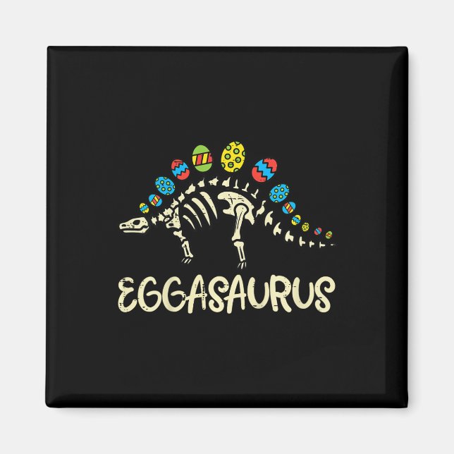 Kids Eggasaurus Ostern Stegosaurus Dinosaur Jungen Magnet (Vorne)