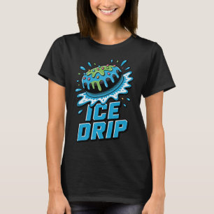 Kids Eishockeypuck-Tropfen-Grafik Eiscreme-Tropfen T-Shirt