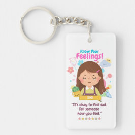 Kids Emotion mit Traurigkeit Schlüsselanhänger