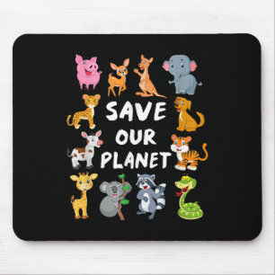 Kids Environmental Shirt with Niedlicher Tiere for Mousepad
