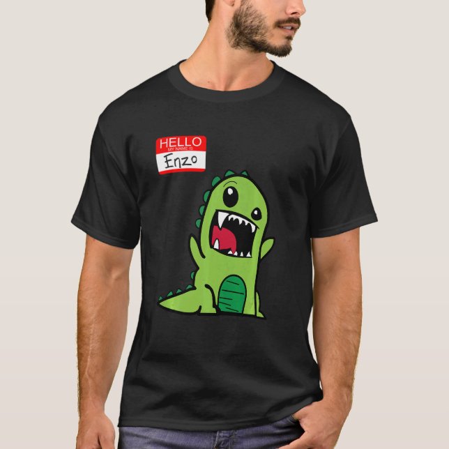 Kids Enzo Dino T-Shirt (Vorderseite)
