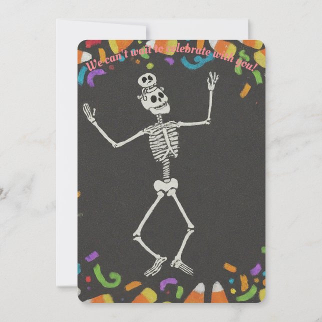 Kid's Extravagant-Dress-Halloween-Party-Wettbewerb Einladung (Rückseite)