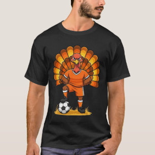 Kids Fall Jungen Thanksgiving Fußball Truthahn Män T-Shirt