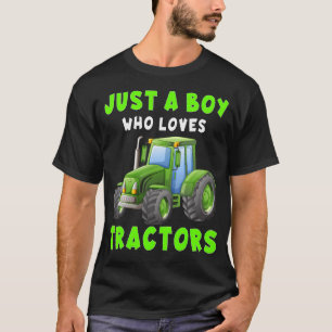 Kids Farm Lifestyle Nur ein Junge, der Traktoren l T-Shirt
