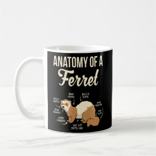 Kids Ferretferret Stuff Anatomie eines Frettchens Kaffeetasse