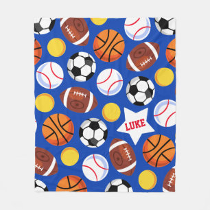 Kids fett farbige Sport Fleecedecke