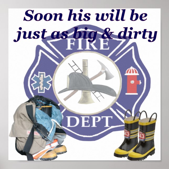 Kids Fire Dept Poster (Vorne)