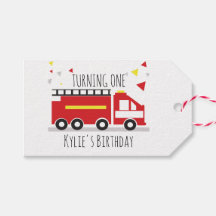Kids Firetruck Fun Confetti Geburtsname